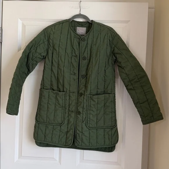 Everlane Green Utility Jacket with Quilted Design - Picture 2 of 9